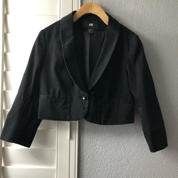 crop tuxedo jacket